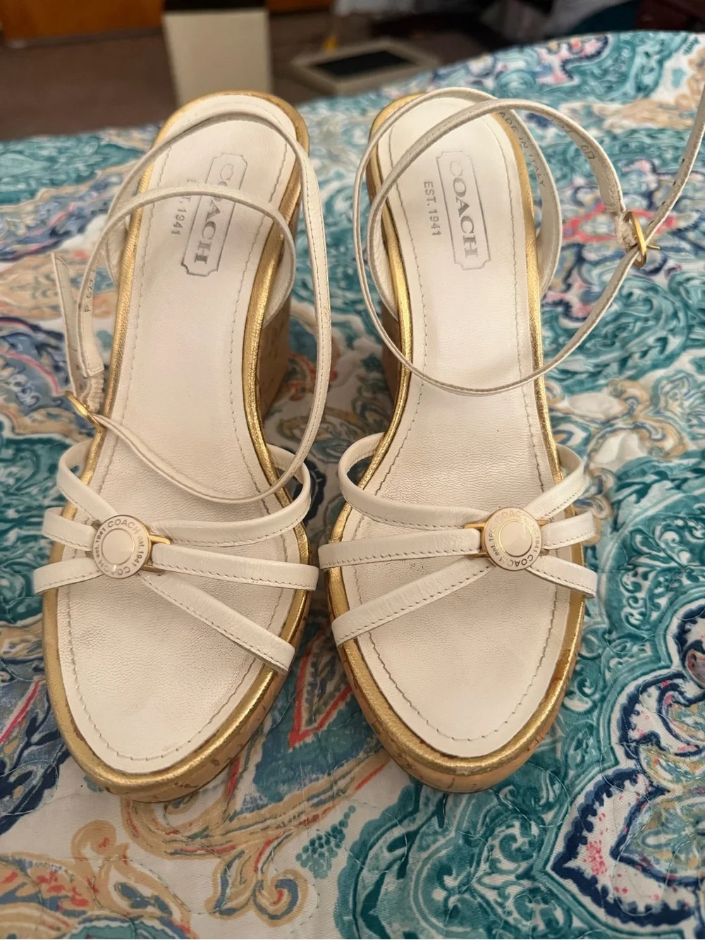 Coach wedge sandals